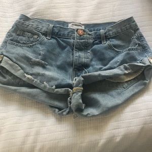 Jean shorts